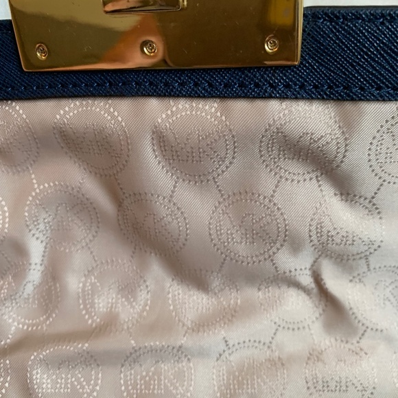 Michael Kors Navy Blue SmallLeather Stud Handbag - Picture 8 of 8